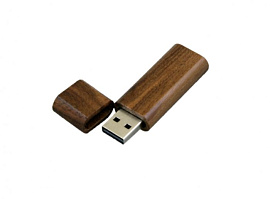 Флешка прямоугольная с закругленными краями 8 Гб., USB2.0 (Красный)
