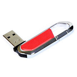 USB-Flash накопитель (флешка) "ALPS" в виде карабина (Красный)