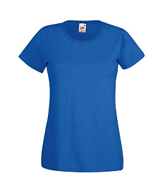 Футболка FOTL Lady-Fit Valueweight T (Ярко-синяя; XS)