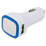 Автомобильное зарядное устройство с подсветкой и двумя USB-портами "Mobicar"
