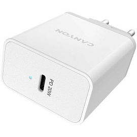 H-20. Сетевой адаптер 1xPD, type C, 20W (белый)