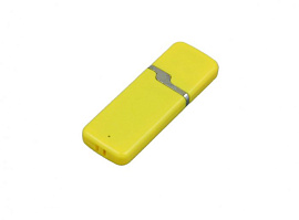 Флешка промо прямоугольной формы c оригинальным колпачком, модель 004, 32 Gb, USB 3.0 (Жёлтый)