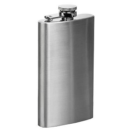 Фляжка Slim, 178 мл (Серебряный)