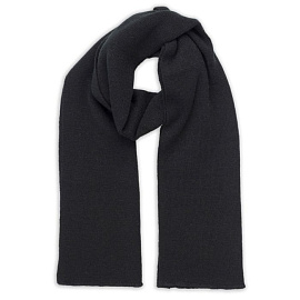 Шарф вязаный WIND SCARF, черный (Чёрный)