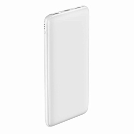Внешний аккумулятор Slim, 10000mAh, white, OLMIO (Белый)