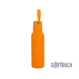Бутылка спортивная "Фитнес", с покрытием SOFT TOUCH, 0,7 л (Оранжевый)