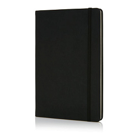 Блокнот Deluxe в твердой обложке A5 (Чёрный)