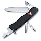 Нож перочинный VICTORINOX Centurion, 111 мм, 11 функций, с фиксатором лезвия, чёрный