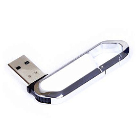 USB-Flash накопитель (флешка) "ALPS" в виде карабина (Белый)