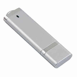 Флешка из пластика классической прямоугольной формы, 32 Gb, USB2.0. (Серебряный)