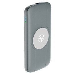 Беспроводное зарядное устройство, 10000 mah, OLMIO серый (Серый)