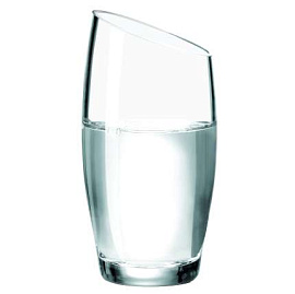 Стакан со скошенным краем Tumbler Glass, большой (Прозрачный)