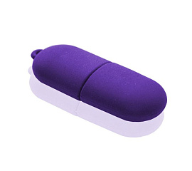 Флешка PVC025 с чипом 4 гб. USB 2.0 (фиолетовый)