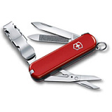 Нож-брелок VICTORINOX NailClip 580, 65 мм, 8 функций, красный