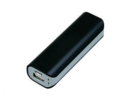 Универсальное зарядное устройство power bank прямоугольной формы (Чёрный)