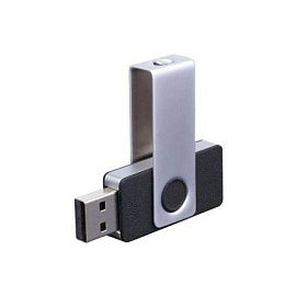 Флеш-карта "TWISTA soft grip MS", 16Гб (Чёрный; Серебряный)