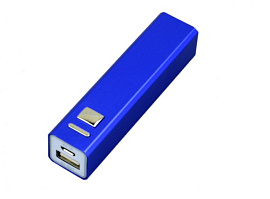 Универсальное зарядное устройство power bank прямоугольной формы (Синий)