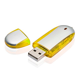 Флешка PM004 4 гб. USB 2.0 (жёлтый)