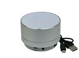Bluetooth колонка SPM-01, металлический корпус, круглая форма