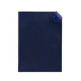 Чехол для паспорта PURE 140*90 мм., застежка на кнопке (Синий)