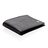 Бумажник Swiss Peak с защитой от сканирования RFID, 3 отделения, 8 карт, цвет чёрный