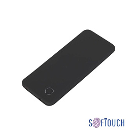 Зарядное устройство, 5000 mAh, с покрытием SOFT TOUCH, цвет черный (Чёрный)