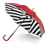 Зонт женский трость автомат Lulu Guinness Fulton, модель L723-2550 DiagonalStripe