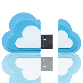 Флешка PVC040 "Облако" с чипом 4 гб. USB 2.0 (Комбинированный)