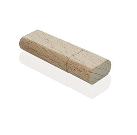Флешка DR014 (светлый) с чипом 32 гб. USB 2.0 (Коричневый)