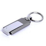 USB-Flash накопитель - брелок (флешка) с кольцом в металлическом корпусе, модель 233, объем памяти 3