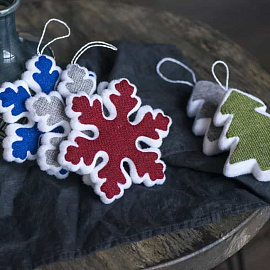 Украшение новогоднее "Snowflake" (Красный)