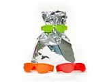 Клипсы для пакетов bag glasses 3 шт. красная/зеленая/оранжевая