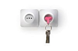 Брелок+держатель для ключа unplug розовый
