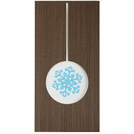 Открытка Seasons Greetings, с изображением подарка (Белый; Голубой; Коричневый)