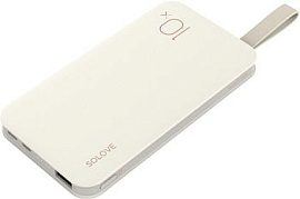 Power Bank Xiaomi (Mi) SOLOVE 10000mAh с двусторонним USB входом, 2-мя выходами и ремешком на руку ()