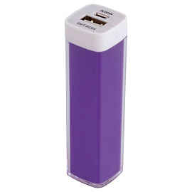 Универсальный аккумулятор Bar, 2200 mAh, фиолетовый (Фиолетовый)