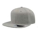Бейсболка SNAP BACK 400, 6 клиньев, пластиковая застёжка цвет серый