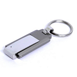 USB-Flash накопитель - брелок (флешка) с кольцом в металлическом корпусе, модель 233, объем памяти 1