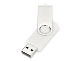 USB-флешка с российской символикой, белая (УФ-печать)