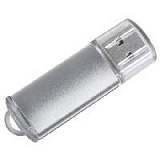 USB flash-карта "Assorti" (4Гб), USB 2.0, серебристая, металл
