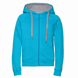 Толстовка STAN17J (Бирюзовый; серый)