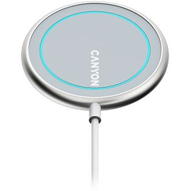 W S-100. Беспроводное зарядное устройство для iPhone (серебряный)