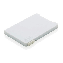 Держатель для пяти карт с защитой от сканирования (RFID), чёрный (Белый)