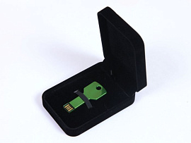 Флеш-накопитель в виде ключа 8 Гб.Серебряный, USB2.0 (Зелёный)