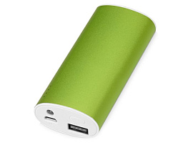 Портативное зарядное устройство "Квазар", 4400 mAh, цвет чёрный (Зелёный;)