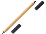Вечный карандаш и ручка из бамбука «Black bamboo», натуральный, черный