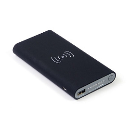 Зарядное устройство с беспроводной зарядкой "ENC Large", 10000 Mah, цвет чёрный (Чёрный)