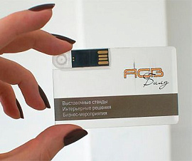 Флешка KR007 (прозрачный)  32 гб. USB 2.0 (прозрачный)