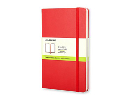 Записная книжка Classic, формат A5 (блок нелинованный) (Красный)