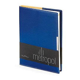Ежедневник недатированный METROPOL (АР), формат A5 (Синий)